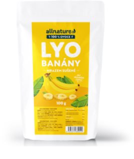 Allnature Banán sušený mrazom mrazom sušené ovocie 100 g