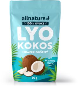 Allnature Kokos sušený mrazom kokosové plátky