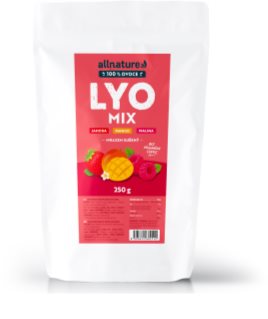 Allnature Lyo Mix Jahoda, mango, malina mrazem sušené ovoce 250 g