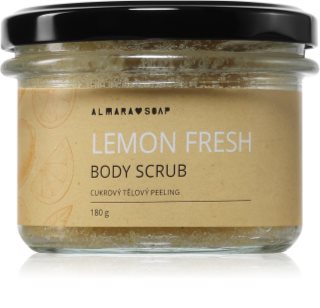 Almara Soap Body Scrub cukrový telový peeling Lemon Fresh 180 g