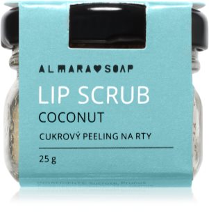Almara Soap Scrub cukrový peeling na rty Coconut 25 g