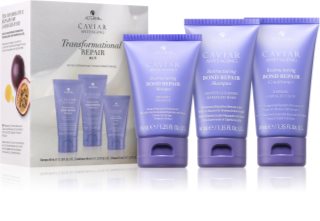 Alterna Caviar Anti-Aging Restructuring Bond Repair Gift Set voor Glad Haar en Herstel van Beschadigd Haar 3 st