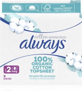Always Cotton Protection Long прокладки гігієнічні без ароматизатора 9 кс