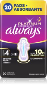 Always Platinum Secure Night Size 4 Binden für die Nacht