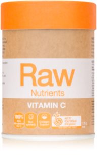 Amazonia Raw Nutrients Vitamin C pulbere pentru susținerea sistemului imunitar, pentru o piele și unghii frumoase și dinți sănătoși 120 g