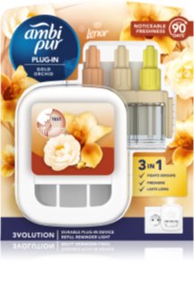 AmbiPur 3volution Gold Orchid elektryczny odświeżacz powietrza z napełnieniem 20 ml