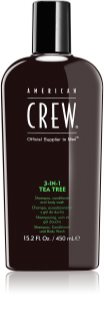 American Crew Hair & Body 3-IN-1 Tea Tree szampon, odżywka do włosów i żel pod prysznic 3w1 dla mężczyzn