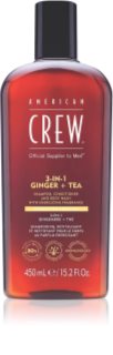 American Crew 3 in 1 Ginger + Tea 3 in1 Shampoo, Conditioner & Body Wash for men 450 ml