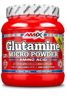 Amix L-Glutamine Micro Powder podpora tvorby svalové hmoty 300 g