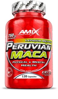 Amix Peruvian Maca kapsle pro podporu fyzického a duševního zdraví 120 cps
