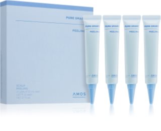 AMOS PROFESSIONAL Pure Smart Peeling peeling do skóry głowy przeciw łupieżowi 4x20 ml