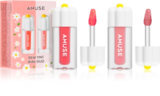 AMUSE Dew Tint Mini Duo Fugtgivende lipgloss-sæt Skygge Warm Tone 2x1.5 g