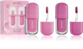 AMUSE Jel-Fit Tint Mini Duo sada hydratačních lesků na rty odstín Cool Tone 2x1.5 ml