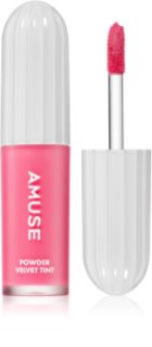 AMUSE Powder Velvet Tint дълготрайно течно червило с матиращ ефект цвят 02 Peanut Coral 3.3 гр.