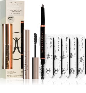 Anastasia Beverly Hills Brow Beginners Kit Øjenbrynsæt Skygge Dark Brown