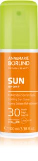 ANNEMARIE BÖRLIND SUN SPORT захисний спрей для засмаги з охолоджуючим ефектом SPF 30 100 мл