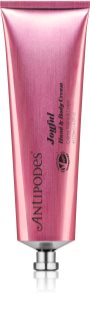 Antipodes Joyful Hand & Body Cream crema nutritiva para manos y cuerpo con aroma Wild blackcurrant 120 ml