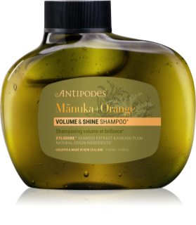 Antipodes Mᾱnuka + Orange Volume & Shine objemový šampon pro lesk a hebkost vlasů 340 ml