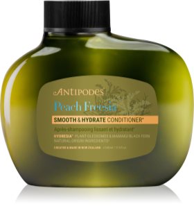 Antipodes Peach Freesia Smooth & Hydrate hydratační kondicionér pro uhlazení a výživu suchých a nepoddajných vlasů 340 ml