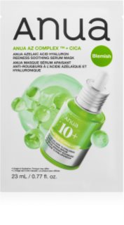 Anua Azelaic Acid Redness Soothing Serum Mask pomirjevalna tekstilna maska proti rdečici na obrazu 23 ml