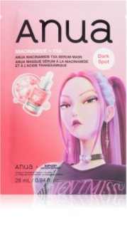 Anua K-Pop Demon Hunters Niacinamide TXA Serum Mask rozjasňující plátýnková maska s hydratačním účinkem 28 ml