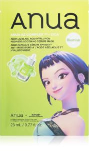 Anua K-Pop Demon Hunters Azelaic Acid Hyaluron Redness Soothing Serum Mask zklidňující plátýnková maska s hydratačním účinkem 23 ml