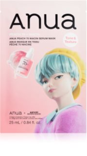 Anua K-Pop Demon Hunters Peach 70% Niacin Mask rozjasňující pleťová maska s kolagenem 1 ks
