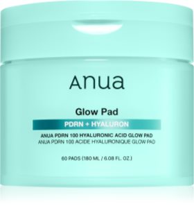 Anua PDRN 100 Hyaluronic Acid Glow Pad tonizačné vankúšiky pre hydratáciu a vypnutie pokožky 60 ks