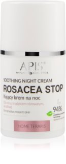Apis Natural Cosmetics Rosacea-Stop Kalmerende Nachtcrème voor Gevoelige Huid met Neiging tot Roodheid 50 ml