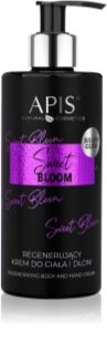 Apis Natural Cosmetics Sweet Bloom krem regenerujący do rąk i ciała 300 ml