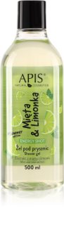 Apis Natural Cosmetics Energy Shot Mint & Lime Energigivende brusegel 500 ml