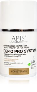 Apis Natural Cosmetics Home TerApis megújító éjszakai krémes arcmaszk a hiperpigmentációs bőrre 50 ml
