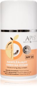 Apis Natural Cosmetics Peachy Skin dnevna krema z vlažilnim učinkom SPF 20 50 ml