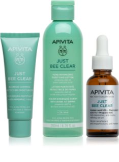 Apivita Just Bee Clear set for oily acne-prone skin