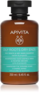 Apivita Holistic Hair Care Nettle & Propolis Shampoo für fettige Haare und trockene Haarspitzen 250 ml