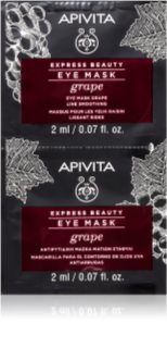 Apivita Express Beauty Grape maska na oczy o działaniu wygładzającym 2 x 2 ml
