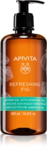 Apivita Refreshing Fig Shower Gel gel douche rafraîchissant aux huiles essentielles