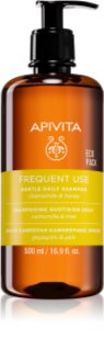 Apivita Frequent Use Gentle Daily Shampoo Šampūns ikdienas lietošanai ar kumelīti