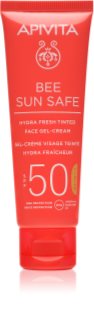 Apivita Bee Sun Safe Hydra Face Tinted Gel-Cream SPF50 gel krema za toniranje SPF 50 50 ml