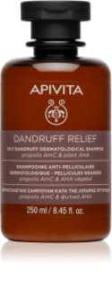 Apivita Dandruff Relief Oily Dandruff Dermatological Shampoo champú anticaspa para cabello graso 250 ml
