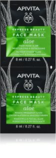 Apivita Express Beauty Moisturizing Face mask Aloe masque hydratant rafraîchissant visage 2x8 ml