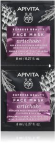 Apivita Express Beauty Face Mask intensywna maska nawilżająca z aloesem 2x8 ml