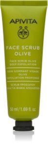 Apivita Face Scrub Olive piling za čišćenje lica 50 ml