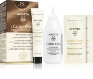 Apivita My Color Elixir farba na vlasy bez amoniaku odtieň 8.0 Light Blonde 1 ks