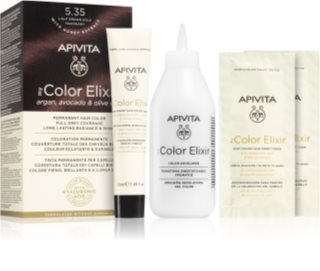 Apivita My Color Elixir боя за коса без амоняк цвят 5.35 Light Brown Gold Mahogany 1 бр.