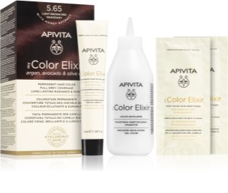 Apivita My Color Elixir farba na vlasy bez amoniaku odtieň 5.65 Light Brown Red Mahogany 1 ks