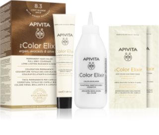Apivita My Color Elixir farba na vlasy bez amoniaku odtieň 8.3 Light Blonde Gold 1 ks