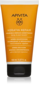 Apivita Keratin Repair après-shampooing rénovateur à la kératine pour cheveux secs et abîmés 150 ml