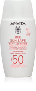 Apivita Bee Sun Safe Daily Age Repair Fluid SPF50 loción protectora antiarrugas SPF 50 50 ml