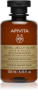 Apivita Royal Jelly Elixir Revitalizing Shampoo відновлюючий шампунь проти признаків старіння волосся 250 мл